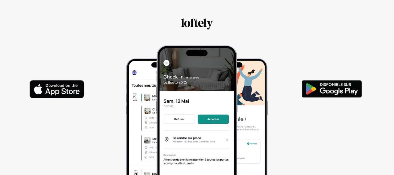 Loftely app mobile